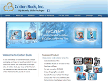 Tablet Screenshot of cottonbuds.com